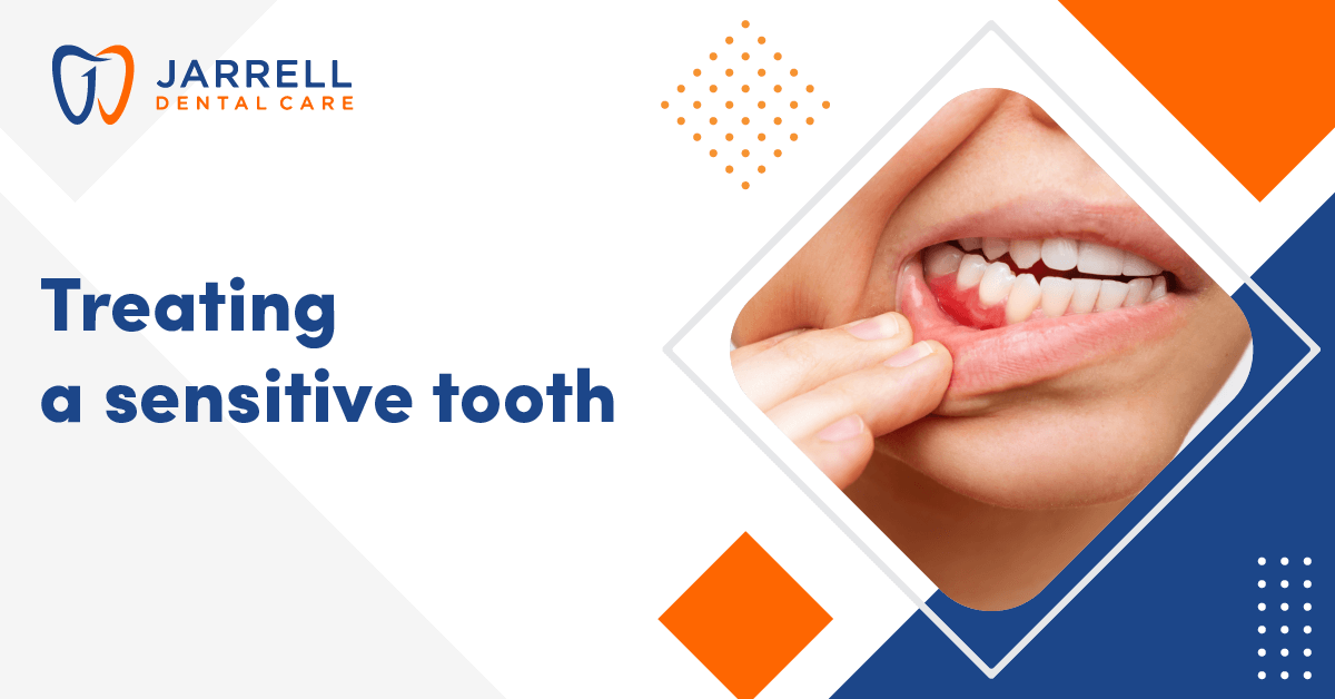 Treating a sensitive tooth